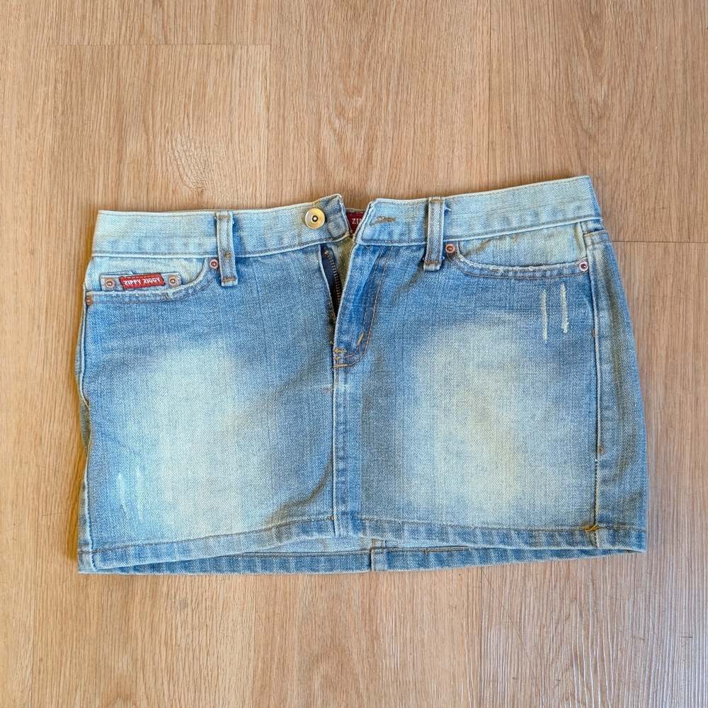 Trendy Denim Mini Skirt